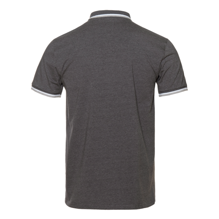 Темно-серая рубашка поло арт. 05 прямого кроя, 92% хлопок, 8% эластан, 200 гр/м2, оптом | Мерч, униформа и текстиль для бизнеса  фото-1