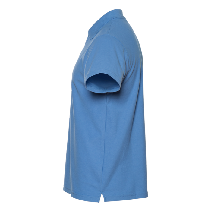 Голубая рубашка поло арт. 04, 65% хлопок, 35% полиэстер, 185 гр/м2, оптом | Мерч, униформа и текстиль для бизнеса  фото-2