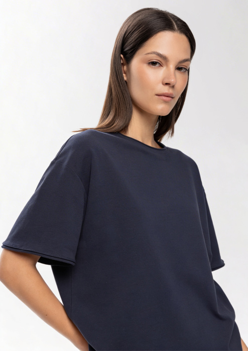 Футболка оверсайз кроя арт. 41 из 95% хлопка 5% спандекса, 260 гр/м2, оптом | Мерч, униформа и текстиль для бизнеса  фото-4