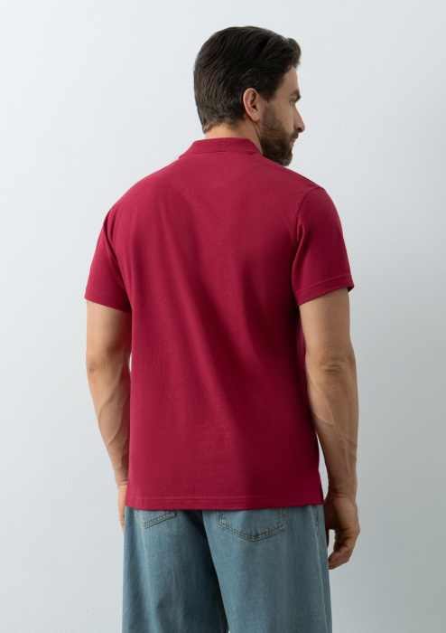 Рубашка поло унисекс STAN хлопок/полиэстер 185, 104, Бордовый (66) | Мерч, униформа и текстиль для бизнеса фото-4