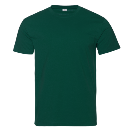 Тёмно-зелёная футболка арт. 08 прямого кроя из 100% хлопка, 180 гр/м2, оптом | Мерч, униформа и текстиль для бизнеса  photo-0