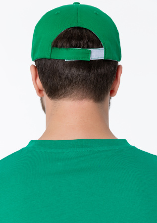 Зеленая бейсболка 5 клиньев из 100% хлопка, 150 гр/м2, оптом | Мерч, униформа и текстиль для бизнеса  photo-6