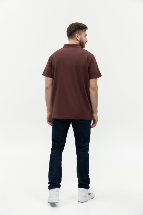 Рубашка поло унисекс STAN хлопок/полиэстер 185, 04, Т-шоколадный (107) | Мерч, униформа и текстиль для бизнеса фото-4