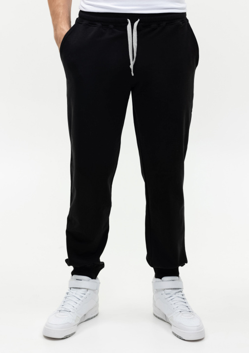 Черные однотонные брюки арт. 62, 92% хлопок, 8% эластан, оптом | Мерч, униформа и текстиль для бизнеса фото-3