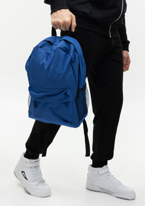 Синий рюкзак арт. 141, 100% полиэстер, оптом | Мерч, униформа и текстиль для бизнеса фото-4