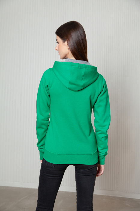 Женская темно-серая толстовка STAN арт. 17W, футер с начесом, 60% хлопок 40% полиэстер, 280 гр/м2 — оптом | Мерч, униформа и текстиль для бизнеса фото-4