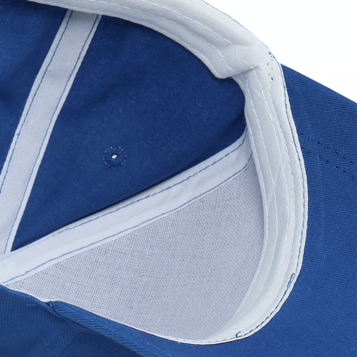Синяя бейсболка арт. 12, 5 клиньев из 100% хлопка, 260 гр/м2, оптом | Мерч, униформа и текстиль для бизнеса фото-4