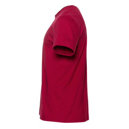 Бордовая футболка арт. 02 прямого кроя из 100% хлопка, 160 гр/м2, оптом | Мерч, униформа и текстиль для бизнеса  photo-2