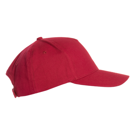 Бордовая бейсболка арт. 10L, 5 клиньев из 100% хлопка, 150 гр/м2, оптом | Мерч, униформа и текстиль для бизнеса  photo-2