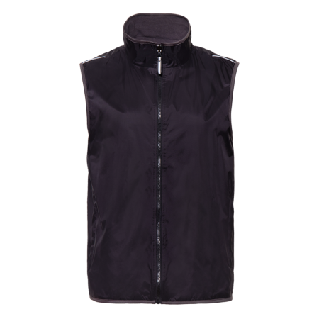 Черный однотонный двухсторонний жилет арт. 24N, Taffeta 210T, оптом | Мерч, униформа и текстиль для бизнеса photo-0