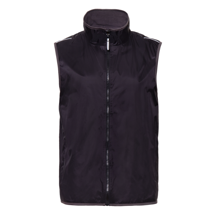 Черный однотонный двухсторонний жилет арт. 24N, Taffeta 210T, оптом | Мерч, униформа и текстиль для бизнеса фото-0