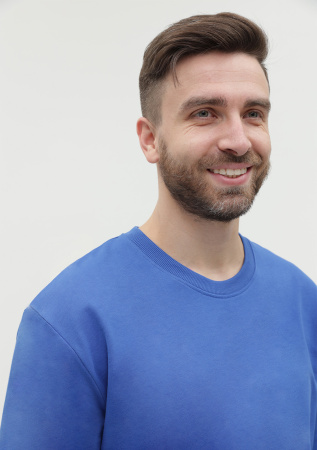 Свитшот унисекс STAN футер без начёса , 260, 63, Синий (16) | Мерч, униформа и текстиль для бизнеса photo-4