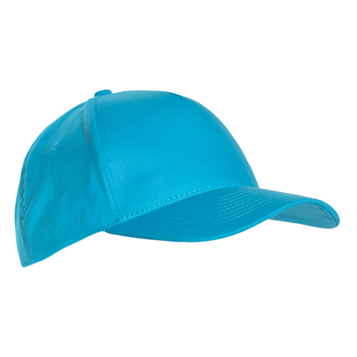 Бирюзовая бейсболка арт. 10L, 5 клиньев из 100% хлопка, 150 гр/м2, оптом | Мерч, униформа и текстиль для бизнеса  фото-0
