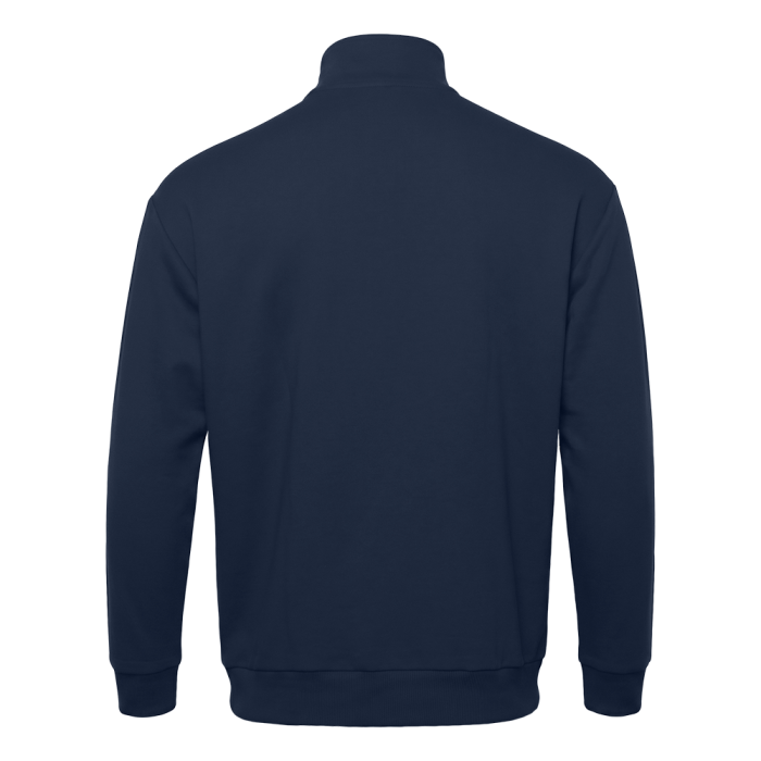 Толстовка оверсайз на молнии, футер без начёса, 340, 102, Темно-синий (46) фото-2