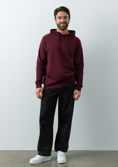 Худи унисекс STAN футер без начёса 260, 23, Бордовый (661) | Мерч, униформа и текстиль для бизнеса фото-2