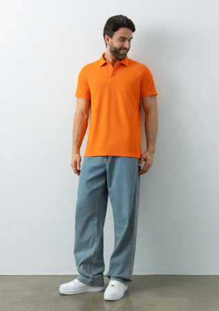 Рубашка поло унисекс STAN хлопок/полиэстер 185, 104, Оранжевый (28) | Мерч, униформа и текстиль для бизнеса photo-3