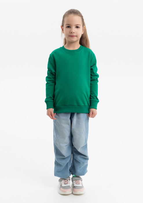 Свитшот детский STAN футер без начёса, 260, 63J, Зелёный (30) | Мерч, униформа и текстиль для бизнеса фото-3