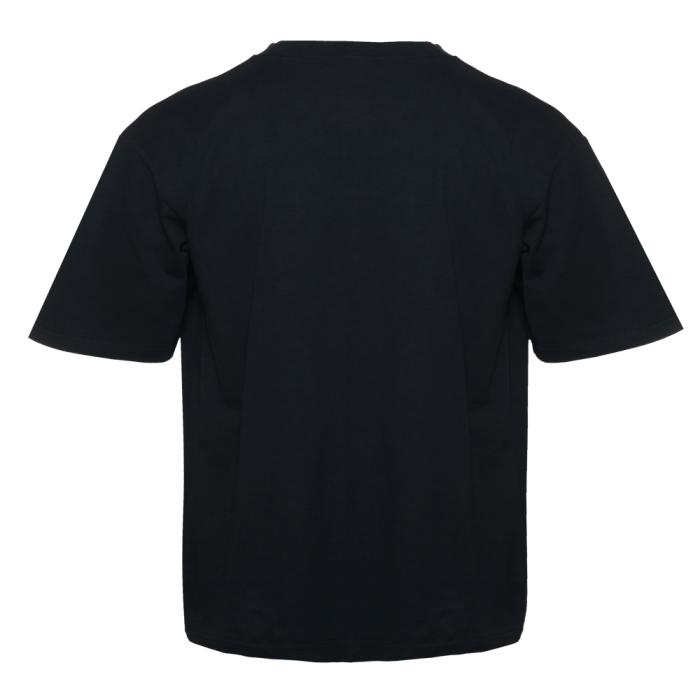 Чёрная футболка арт. 56 оверсайз кроя из 100% хлопка, 240 гр/м2, оптом | Мерч, униформа и текстиль для бизнеса  фото-3