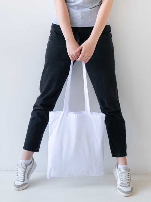 Белая сумка шопер, оптом | Мерч, униформа и текстиль для бизнеса фото-1