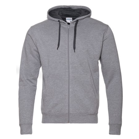 Толстовка  мужская STAN с капюшоном на молнии  футер с начёсом 280, 17,Серый меланж (50) | Мерч, униформа и текстиль для бизнеса photo-0
