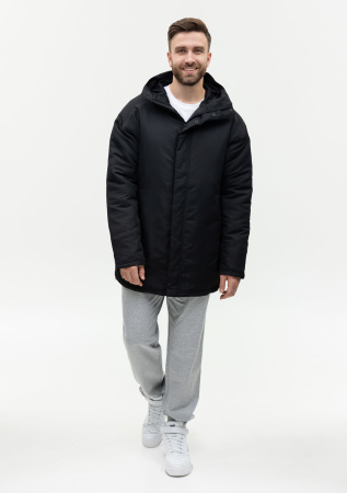 Черная однотонная куртка арт. 73, 100% полиэстер с водоотталкивающей пропиткой, оптом | Мерч, униформа и текстиль для бизнеса photo-9