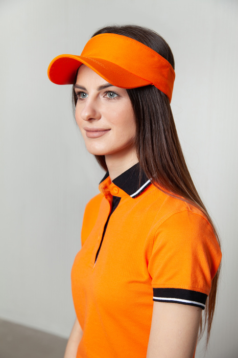 Синий козырек арт. 25U, 100% хлопок, 220 гр/м2, оптом | Мерч, униформа и текстиль для бизнеса  фото-4