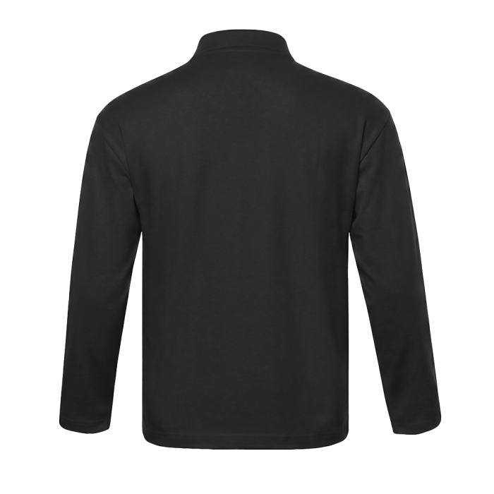 Поло с длинным рукавом STAN, хлопок 240, 402, Чёрный (20) фото-2