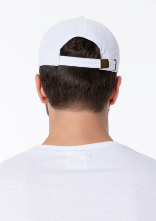 Белая бейсболка арт. 12, 5 клиньев из 100% хлопка, 260 гр/м2, оптом | Мерч, униформа и текстиль для бизнеса  photo-7