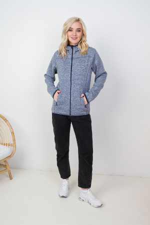 Светло-серая толстовка STAN арт. 67 на молнии, вязаный флис 100% полиэстер, 320 гр/м2 | Мерч, униформа и текстиль для бизнеса photo-5