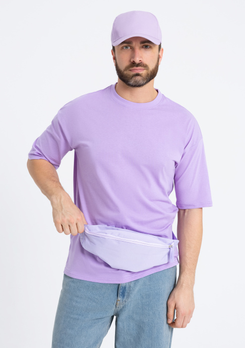 Фиолетовая поясная сумка арт. 122, 100% полиэстер, оптом | Мерч, униформа и текстиль для бизнеса фото-4