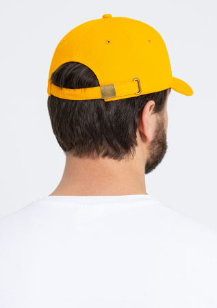 Желтая бейсболка арт. 03, 5 клиньев из 100% хлопка, 280 гр/м2, оптом | Мерч, униформа и текстиль для бизнеса  photo-7