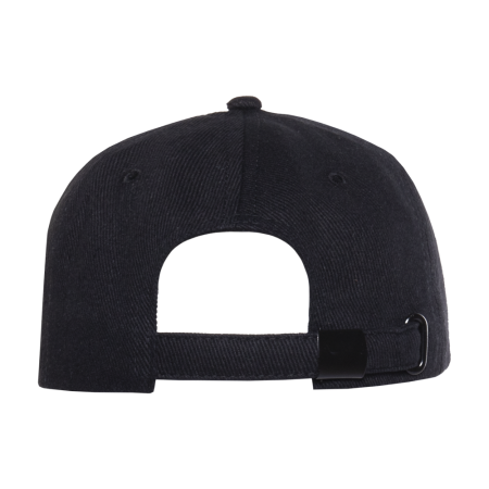 Черная бейсболка с кантом арт. 04, 5 клиньев из 100% хлопка, 330 гр/м2, оптом | Мерч, униформа и текстиль для бизнеса  photo-4