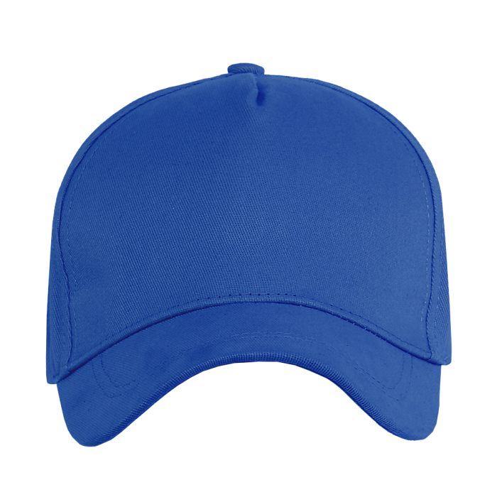 Синяя бейсболка арт. 12, 5 клиньев из 100% хлопка, 260 гр/м2, оптом | Мерч, униформа и текстиль для бизнеса фото-2