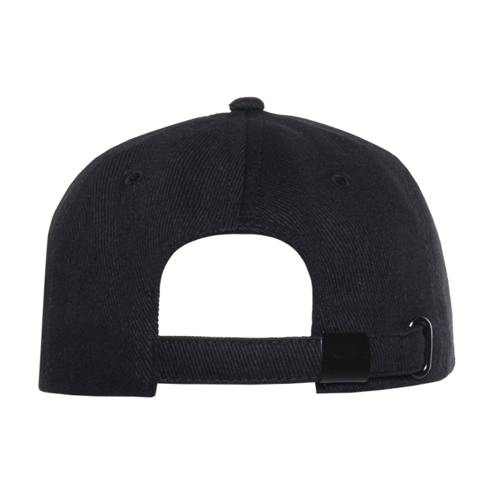 Черная бейсболка с кантом арт. 04, 5 клиньев из 100% хлопка, 330 гр/м2, оптом | Мерч, униформа и текстиль для бизнеса  фото-4