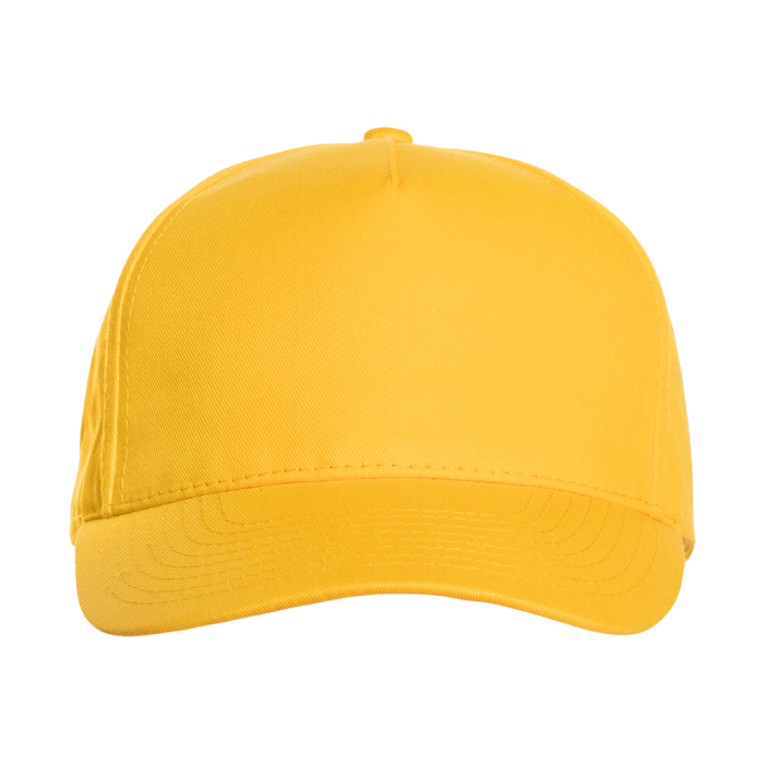 Желтая бейсболка арт. 10L, 5 клиньев из 100% хлопка, 150 гр/м2, оптом | Мерч, униформа и текстиль для бизнеса  фото-3