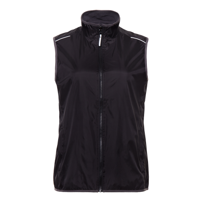 Черный однотонный двухсторонний женский жилет арт. 24WN, Taffeta 210T, оптом | Мерч, униформа и текстиль для бизнеса фото-0