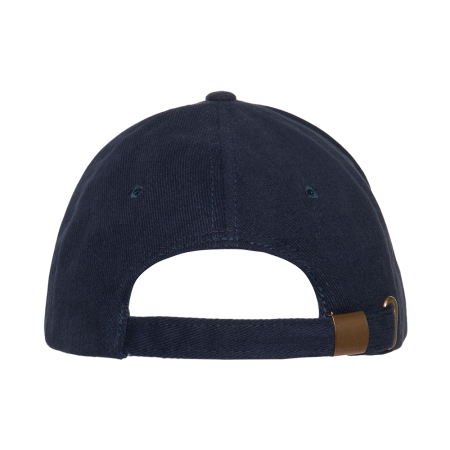 Темно-синяя бейсболка арт. 03, 5 клиньев из 100% хлопка, 280 гр/м2, оптом | Мерч, униформа и текстиль для бизнеса  photo-4