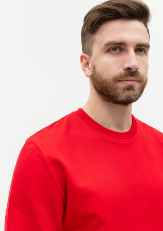 Свитшот унисекс STAN футер без начёса , 260, 63, Красный (14) | Мерч, униформа и текстиль для бизнеса photo-8