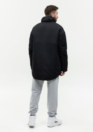 Черная однотонная куртка арт. 73, 100% полиэстер с водоотталкивающей пропиткой, оптом | Мерч, униформа и текстиль для бизнеса photo-2