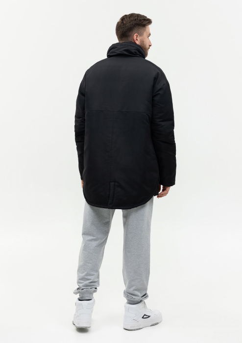 Черная однотонная куртка арт. 73, 100% полиэстер с водоотталкивающей пропиткой, оптом | Мерч, униформа и текстиль для бизнеса фото-2