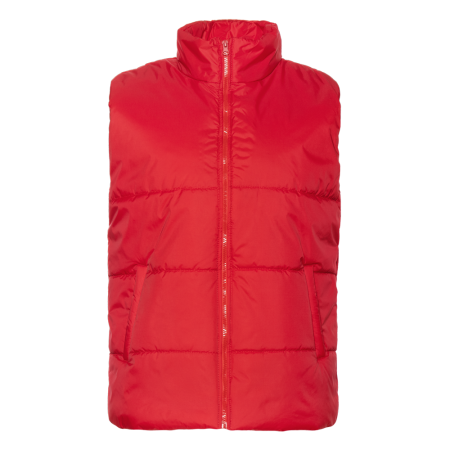 Красный однотонный утепленный жилет арт. 84, 100% нейлон, оптом | Мерч, униформа и текстиль для бизнеса photo-0