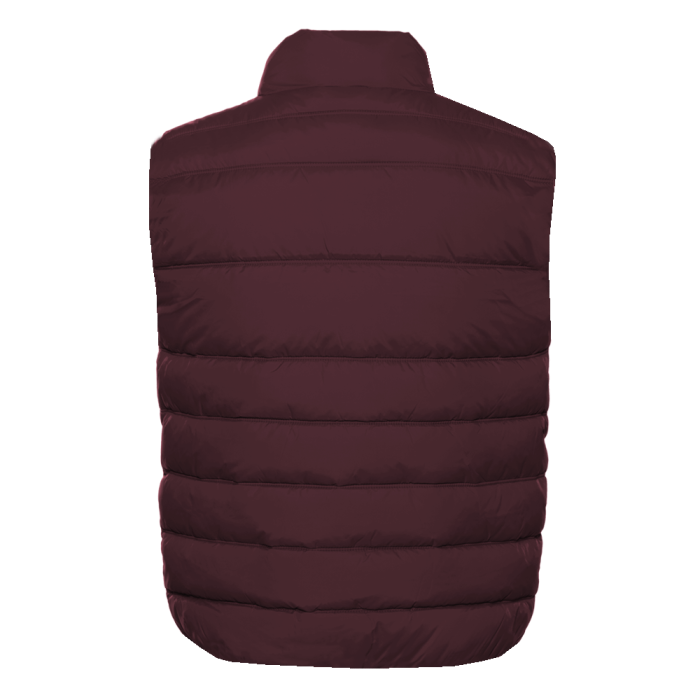 Бордовый однотонный утепленный жилет арт. 82, 100% нейлон, оптом | Мерч, униформа и текстиль для бизнеса фото-1
