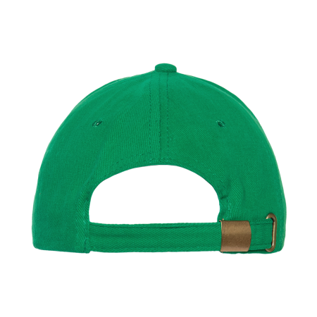 Зеленая бейсболка с кантом арт. 11K, 5 клиньев, 100% хлопок, 280 гр/м2, оптом | Мерч, униформа и текстиль для бизнеса  photo-4