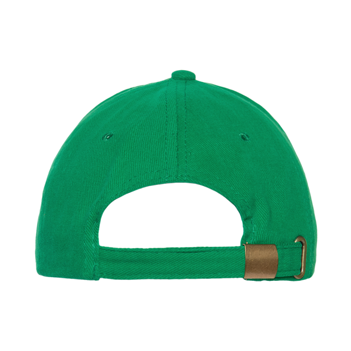 Зеленая бейсболка с кантом арт. 11K, 5 клиньев, 100% хлопок, 280 гр/м2, оптом | Мерч, униформа и текстиль для бизнеса  фото-4