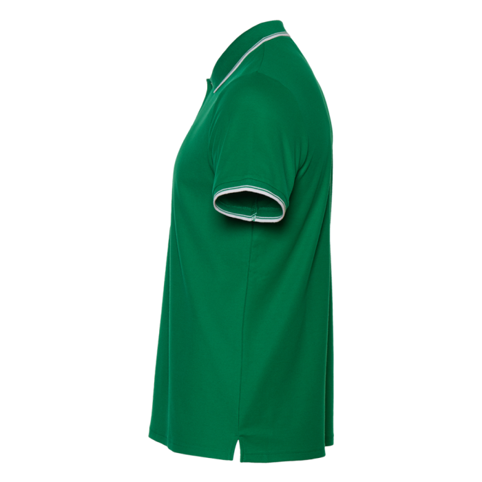 Рубашка поло мужская STAN с окантовкой хлопок/полиэстер 185, 04T, Зелёный (30) | Мерч, униформа и текстиль для бизнеса фото-2