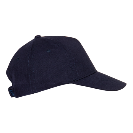 Темно-синяя бейсболка арт. 10L, 5 клиньев из 100% хлопка, 150 гр/м2, оптом | Мерч, униформа и текстиль для бизнеса  photo-2