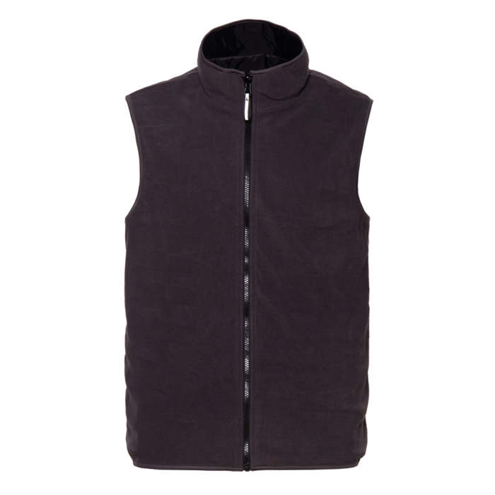 Черный однотонный двухсторонний жилет арт. 24N, Taffeta 210T, оптом | Мерч, униформа и текстиль для бизнеса фото-2