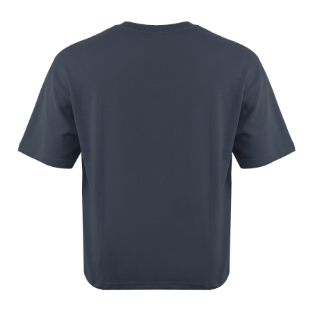 Графитовая футболка арт. 40 оверсайз кроя, состав 65% хлопок 35% полиэстер, 260 гр/м2, оптом| Мерч, униформа и текстиль для бизнеса photo-3