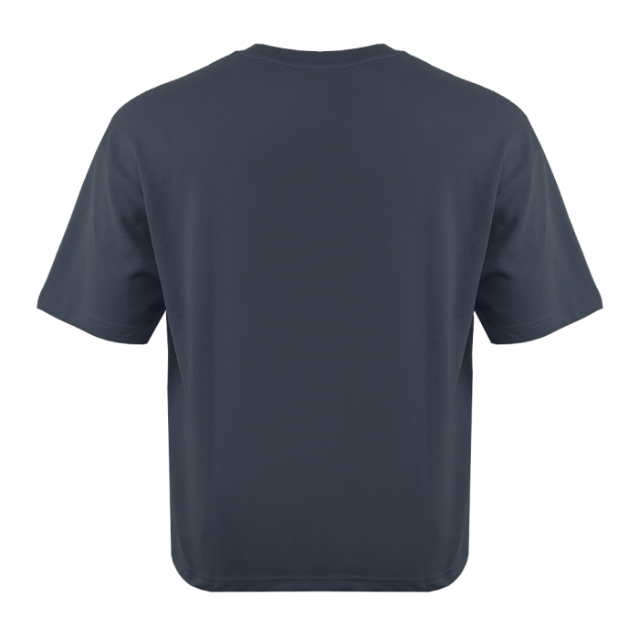 Графитовая футболка арт. 40 оверсайз кроя, состав 65% хлопок 35% полиэстер, 260 гр/м2, оптом| Мерч, униформа и текстиль для бизнеса фото-3