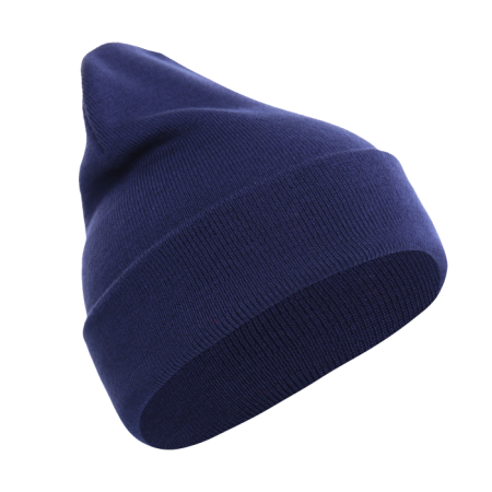 Темно-синяя шапка арт. 017, 100% акрил, 300 гр/м2, оптом | Мерч, униформа и текстиль для бизнеса  photo-0